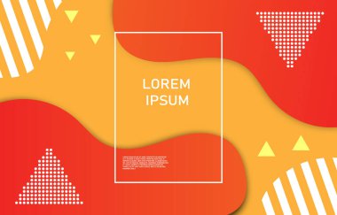 Kırmızımsı turuncu arka plan EP-1 'deki kademeli üçgen şablonu. Metinleri, el ilanlarını, reklam panolarını ya da diğer işleri süslemek için kullanılır..
