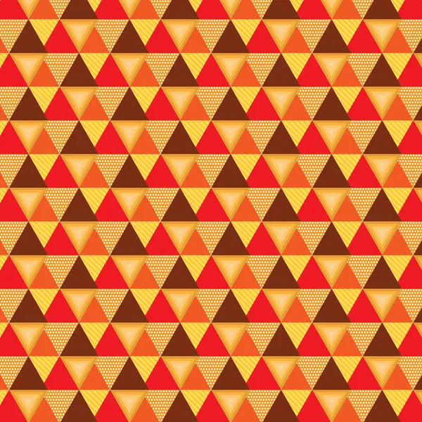 Vektor Červená Žlutá Geometrický Trojúhelník Vzor Pozadí Tapety Abstraktní Design — Stockový vektor