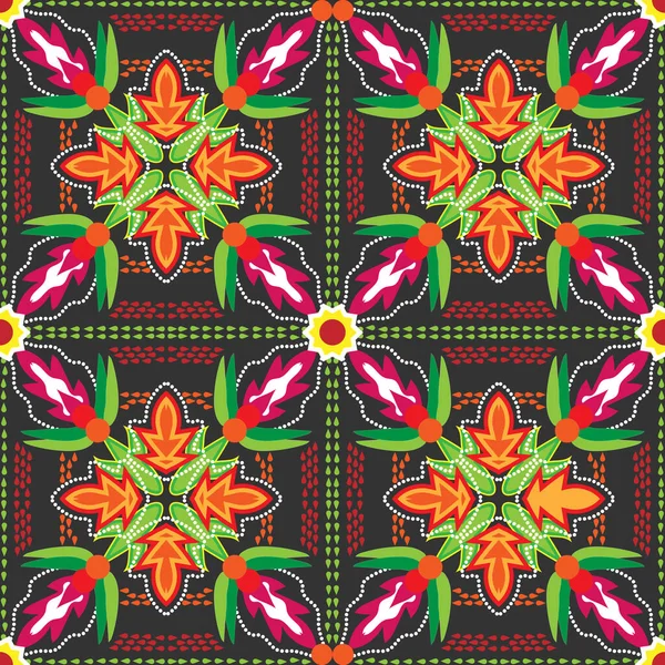 Estilo Patrón Étnico Sin Costuras Mexico Multicolored Ornament Traditional Great — Vector de stock