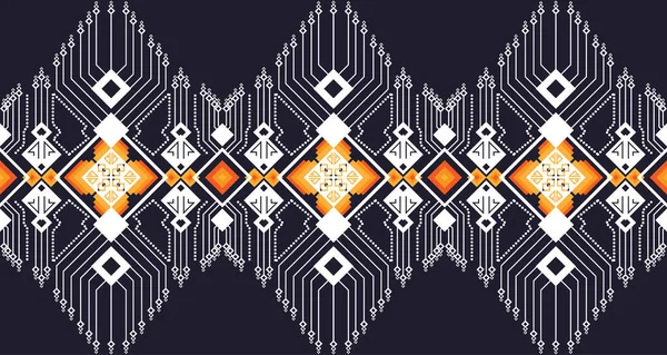 Реферат Бесшовный Геометрический Этнический Рисунок Фона Обоев Ep5 Design Фона — стоковый вектор