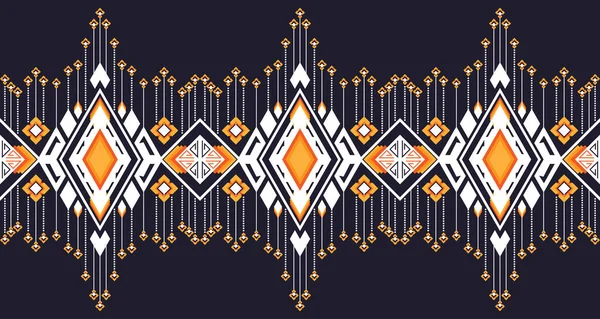 Abstrakte Nahtlose Geometrische Ethnische Muster Design Für Hintergrund Oder Tapete — Stockvektor