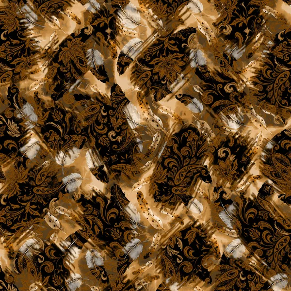 Padrão Combinação Trabalho Vestido Têxtil Travesseiro Padrões Impressão Digital Têxtil — Fotografia de Stock