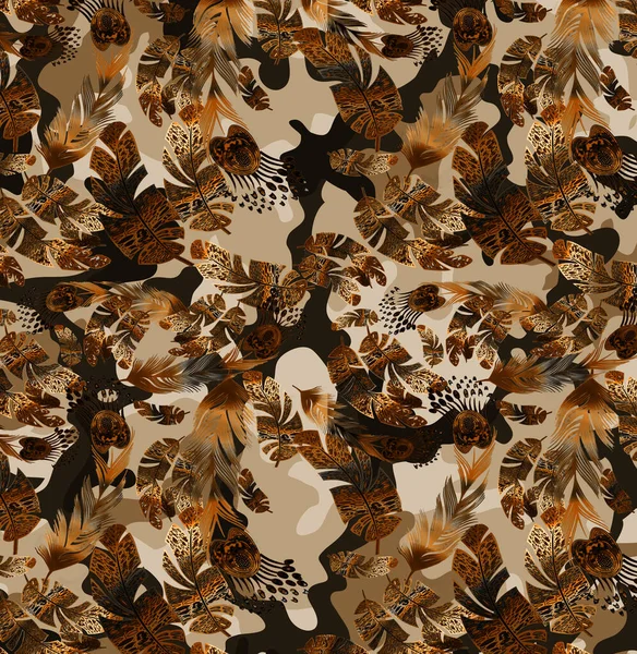 Fabric Print Pattern Cuconsile Designs Dress Pattern Design Leopard Camwouge — 스톡 사진