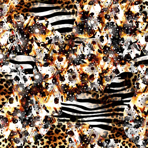Текстильна Тканина Візерунок Дизайн Подушки Дизайн Одягу Леопард Камуфляж Зебра — стокове фото