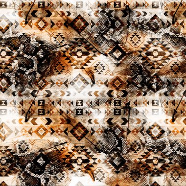 soyut güzel renkli kombinasyon deseni