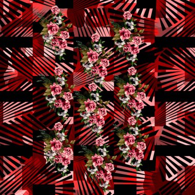 soyut güzel renkli kombinasyon deseni