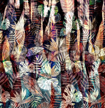 Renkli Desenler Çalışması, Leopar, Zebra, Kamuflaj ve Elbise Tasarımı. Tekstil, Kumaş, Yastık ve Modern Kolaj Şablonu, dijital baskı elbisesine basılacak muhteşem desenler, leopar zebra barok