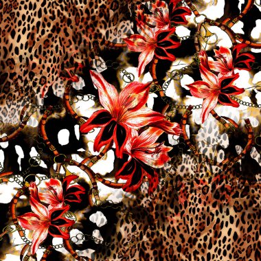 Tekstil ve tasarım için renkli soyut desen