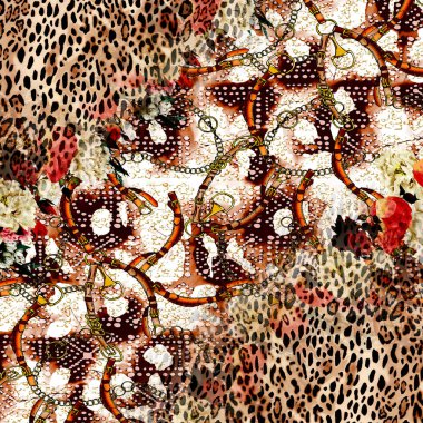 Tekstil ve tasarım için renkli soyut desen