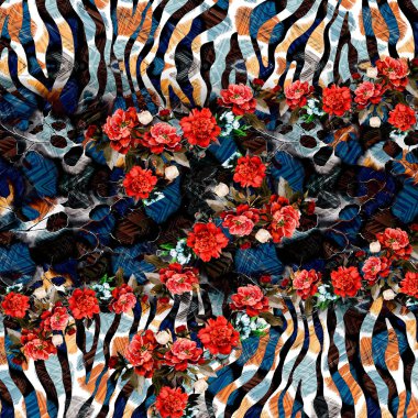 Tekstil ve tasarım için renkli soyut desen