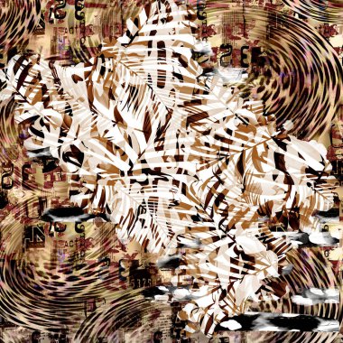 Tekstil ve tasarım için renkli soyut desen