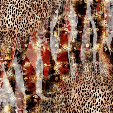 Tekstil ve tasarım için renkli soyut desen