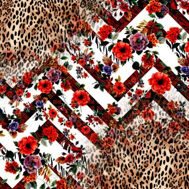 Tekstil ve tasarım için renkli soyut desen