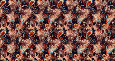 Kusursuz moda baskıları, tekstil kıyafet kalıpları