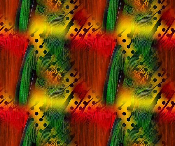 Impresión Sin Costuras Composición Abstracta Fondo Con Pinceladas Salpicaduras —  Fotos de Stock