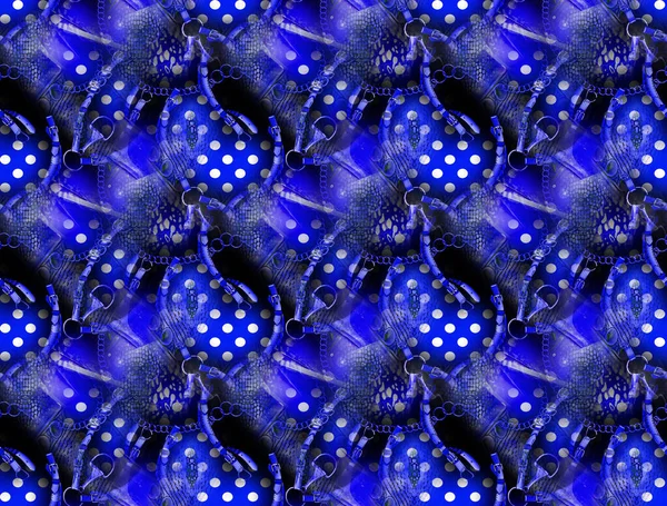 Очищенный Эффект Текстурированные Цветные Блоки Grunge Graphic Motif Беззащитный Паттерн — стоковое фото