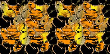 Kumaş desenler, modern moda tasarımları.