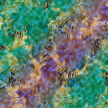 Yazdır, Afrika Hayvan İzleri. Klasik Doğal Şablon. Siyah Egzotik Hayvan Modeli. Tekstil Giysi Tasarımı..