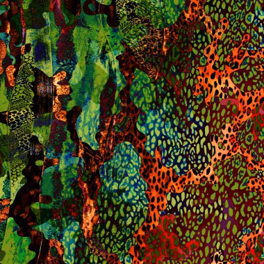 Kumaş desenli, çok renkli bir arka plan. dijital efektler. Geometrik doku. Renkli desen. Poster, broşür, el ilanı ve kart için yaratıcı grafik tasarımı.