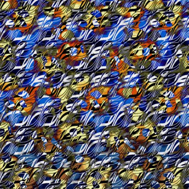 Karışık iz kalıpları, zincirli leopar deseni