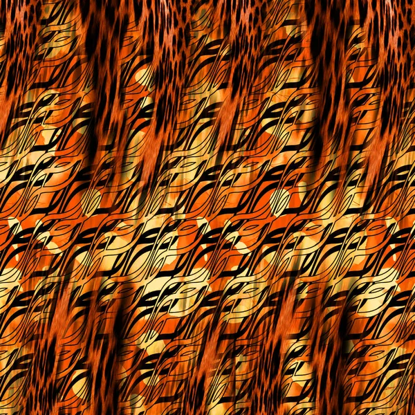 Patrones Impresión Mixta Patrón Leopardo Encadenado — Foto de Stock