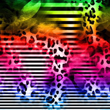 Karışık iz kalıpları, zincirli leopar deseni