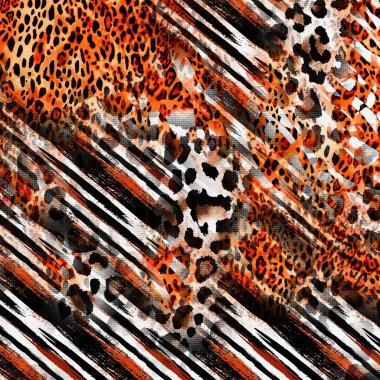 Karışık iz kalıpları, zincirli leopar deseni