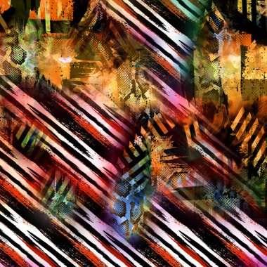 Karışık iz kalıpları, zincirli leopar deseni