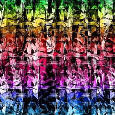 Yüzey Şablonları Çalışmaları ve Kolaj Moda Şablonları, Tekstil İzleri