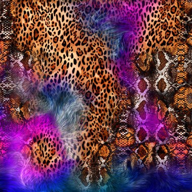 İnanılmaz kumaş arkaplan, tebrik kartı ve tekstil baskısı için botanik kompozisyonu soyut arka plan - İllüstrasyon