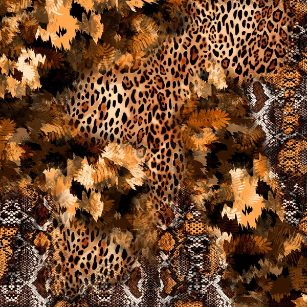 Botanische Zusammensetzung Abstrakten Hintergrund Für Erstaunliche Stoffhintergrund Grußkarte Und Textildruck — Stockfoto