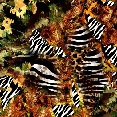 Karışık iz kalıpları, zincirli leopar deseni