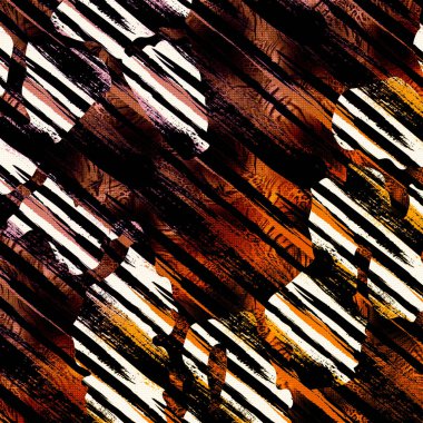 Moda baskısı, geometrik şekilli soyut leopar derisi