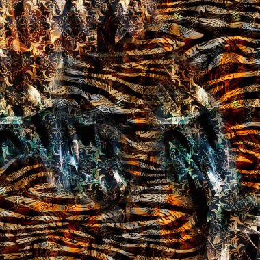 Modern moda tekstil desenleri