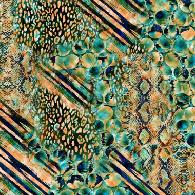 kombinasyon moda tekstil desenleri