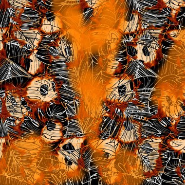 Hayvan baskısı, leopar dokusu arka plan, Hayvan Geometrik Doku. Deri desenler. Hayvan Rengi Sanatı. Güneş Modern Şablon Tasarımı. Çita Yazdırma Suluboya. Karışık Leopar.