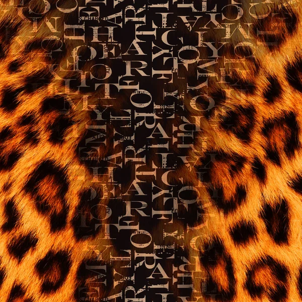 Animal Print Leopard Texture Background Animal Geometric Texture Leather Patterns — Stock Photo, Image