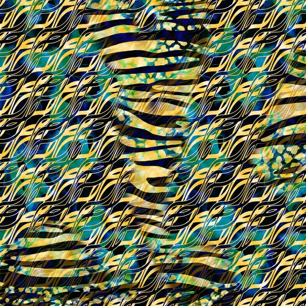Flerfärgad Abstrakt Bakgrund Med Djurhud Djurtryck Leopard Konsistens Bakgrund — Stockfoto