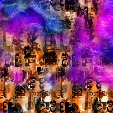 İnanılmaz kumaş arkaplan, tebrik kartı ve tekstil baskısı için botanik kompozisyonu soyut arka plan - İllüstrasyon