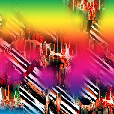 Karışık iz kalıpları, zincirli leopar deseni