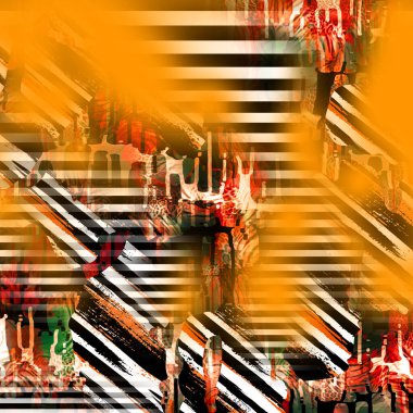 Karışık iz kalıpları, zincirli leopar deseni