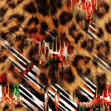 Karışık iz kalıpları, zincirli leopar deseni