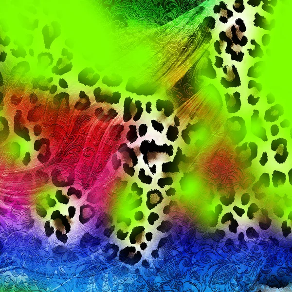 Animal Print Leoparden Print Hintergrund Leoparden Print Leoparden Print Hintergrund — Stockfoto