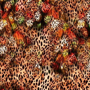 Karışık iz kalıpları, zincirli leopar deseni