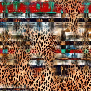 Karışık iz kalıpları, zincirli leopar deseni