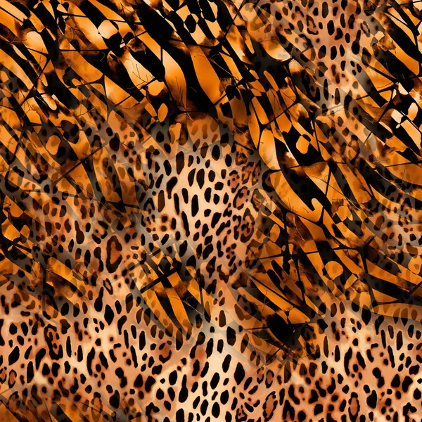 Mönster För Textiltryck Kuddmönster Mönsterdesign Leopard Kamouflage Zebra Barock Och — Stockfoto