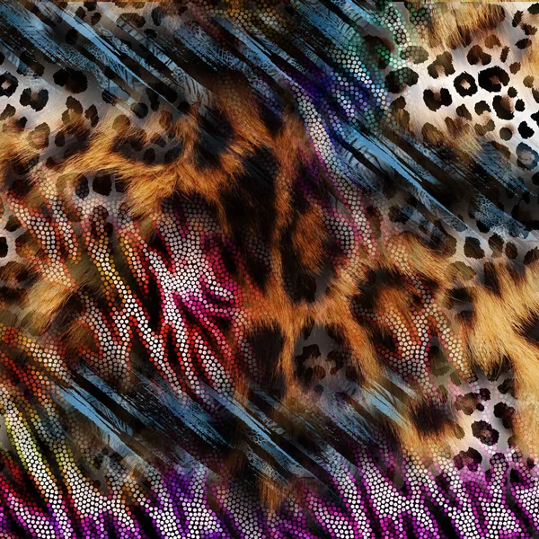 Surface Pattern Studies Collage Fashion Patterns Textile Prints — Stock Photo, Image