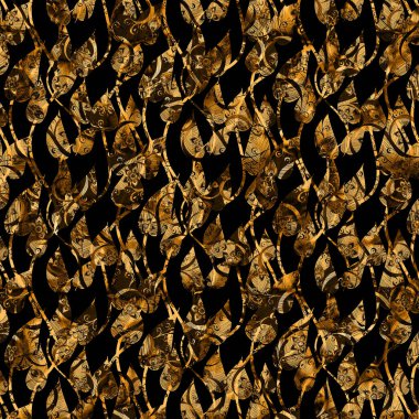 Moda baskısı, geometrik şekilli soyut leopar derisi