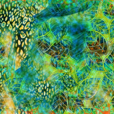 Karışık iz kalıpları, zincirli leopar deseni