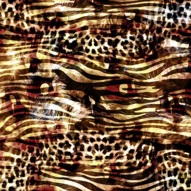 Karışık iz kalıpları, zincirli leopar deseni